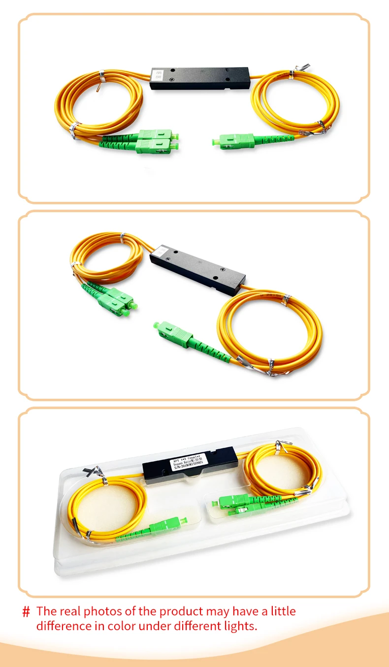 FTTH ABS Box FBT 1x2 Splitter  Fiber Coupler fiber connector Factory supply fiber optical coupler