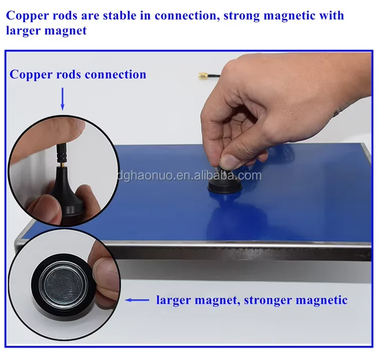 high quality CDMA/GPRS/GSM/LTE/2.4G/3G/4G customized indoor magnetic Antenna 100MHZ--6GHZ Black Lora Antenna IPEX/SMA connector