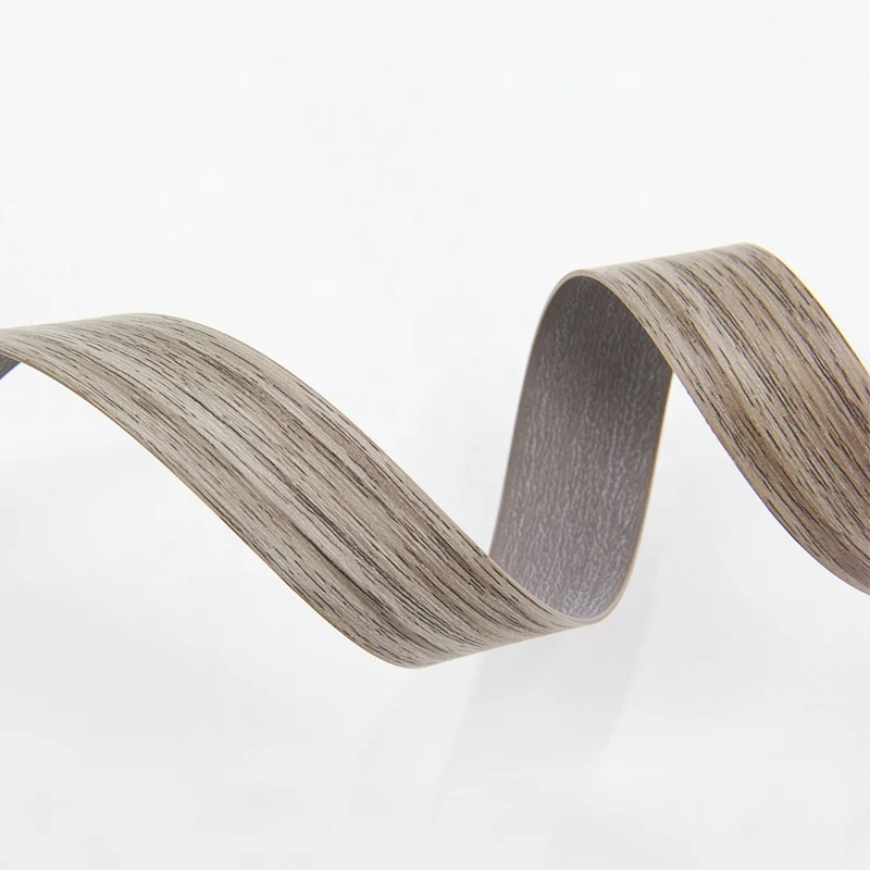 Eco-Friendly flexible 3mm wood grain edge trim banding pvc