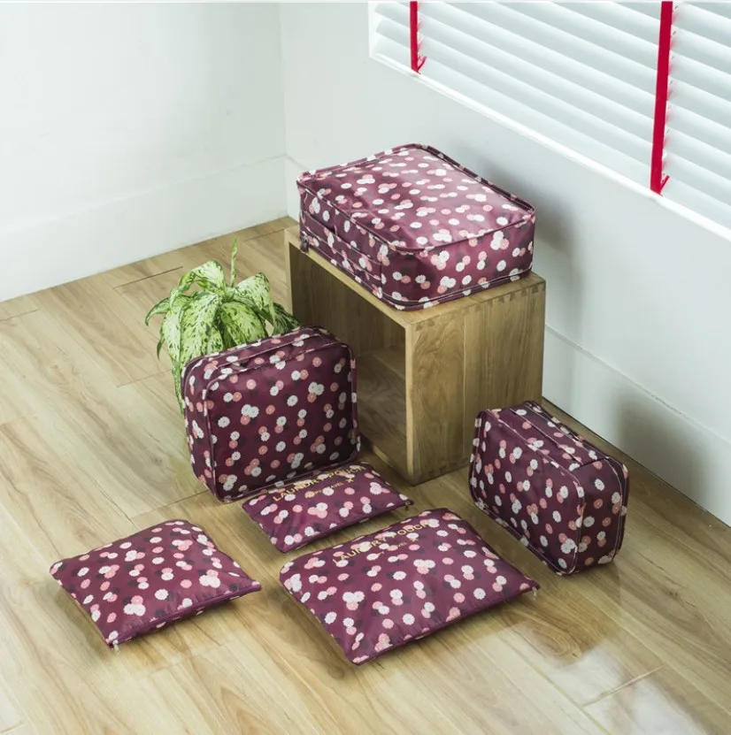 New 6 in 1 Korean  Travelling Bag in Bag / Tas Travel Organizer (6pcs)