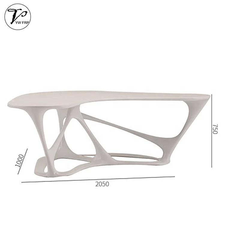 Commercial fiberglass modern hollow design executive table staff work table office desk