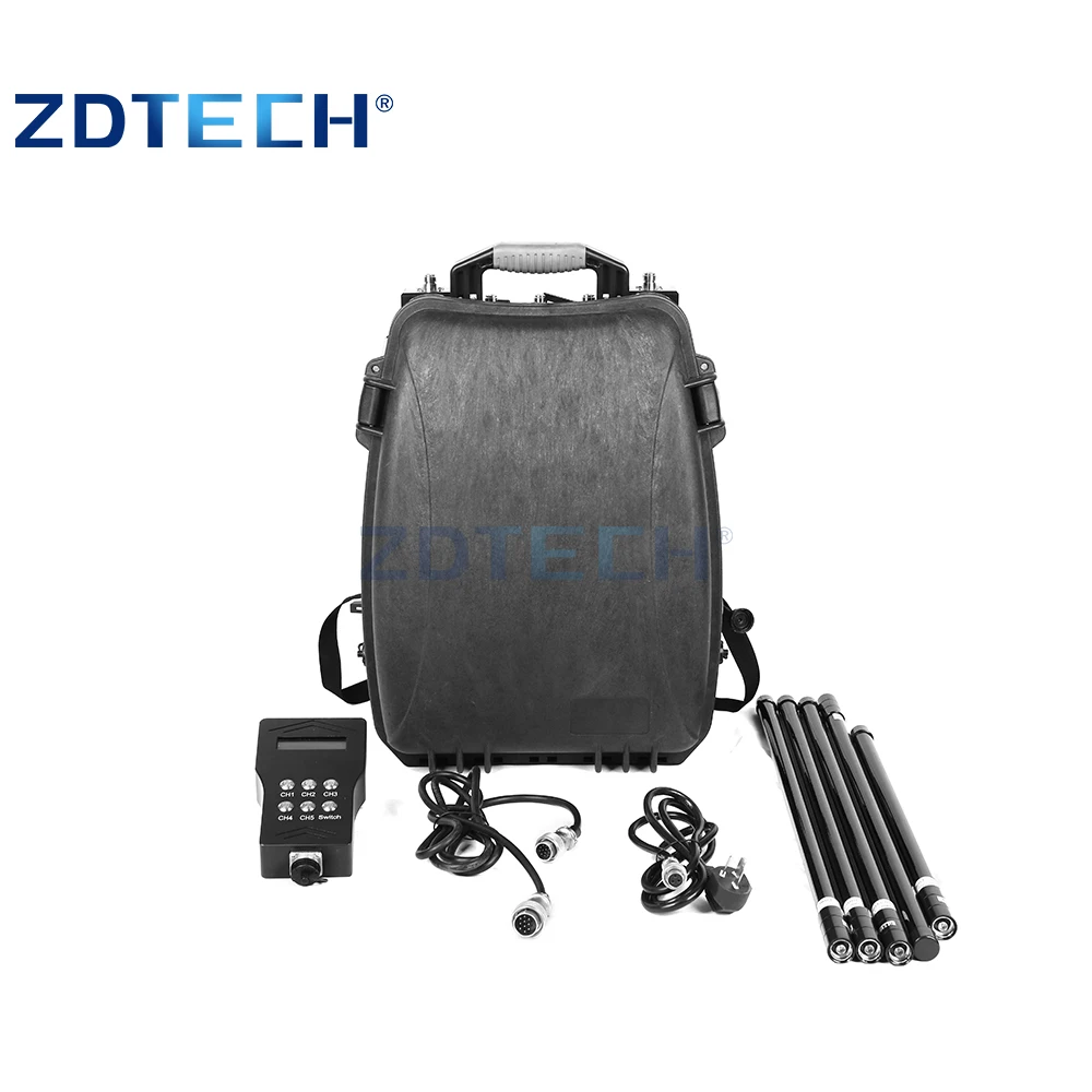 Factory Custom 5 Band Backpack UAV Directional Antenna 1.5G 1.2G 2.4G 5.8G Drone Signal Detector System