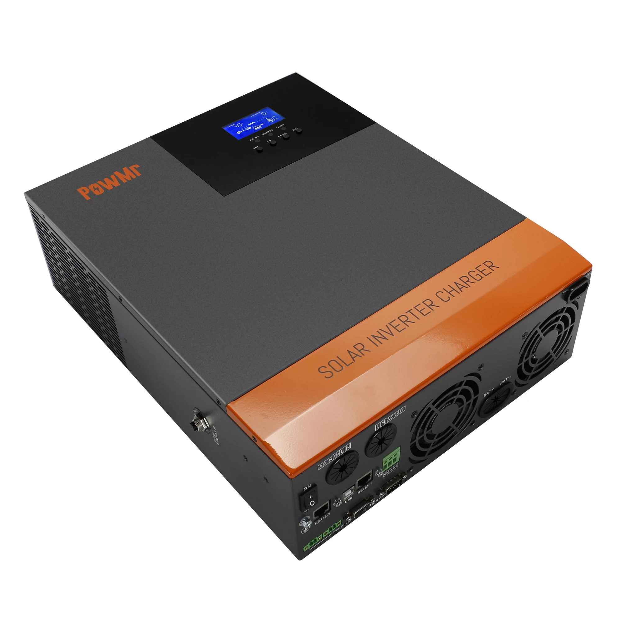 Solar charge controller lithium battery powmr 24v 48v 5.6kw mppt solar inverter powmr hybrid inverter