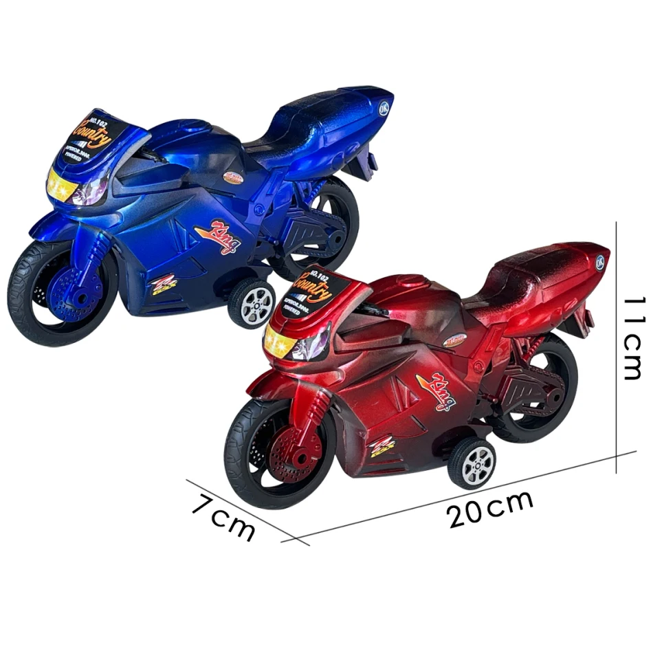 Wholesale classic toys Mini friction car toys Inertial motorcycle model two-wheel drive rear pull car