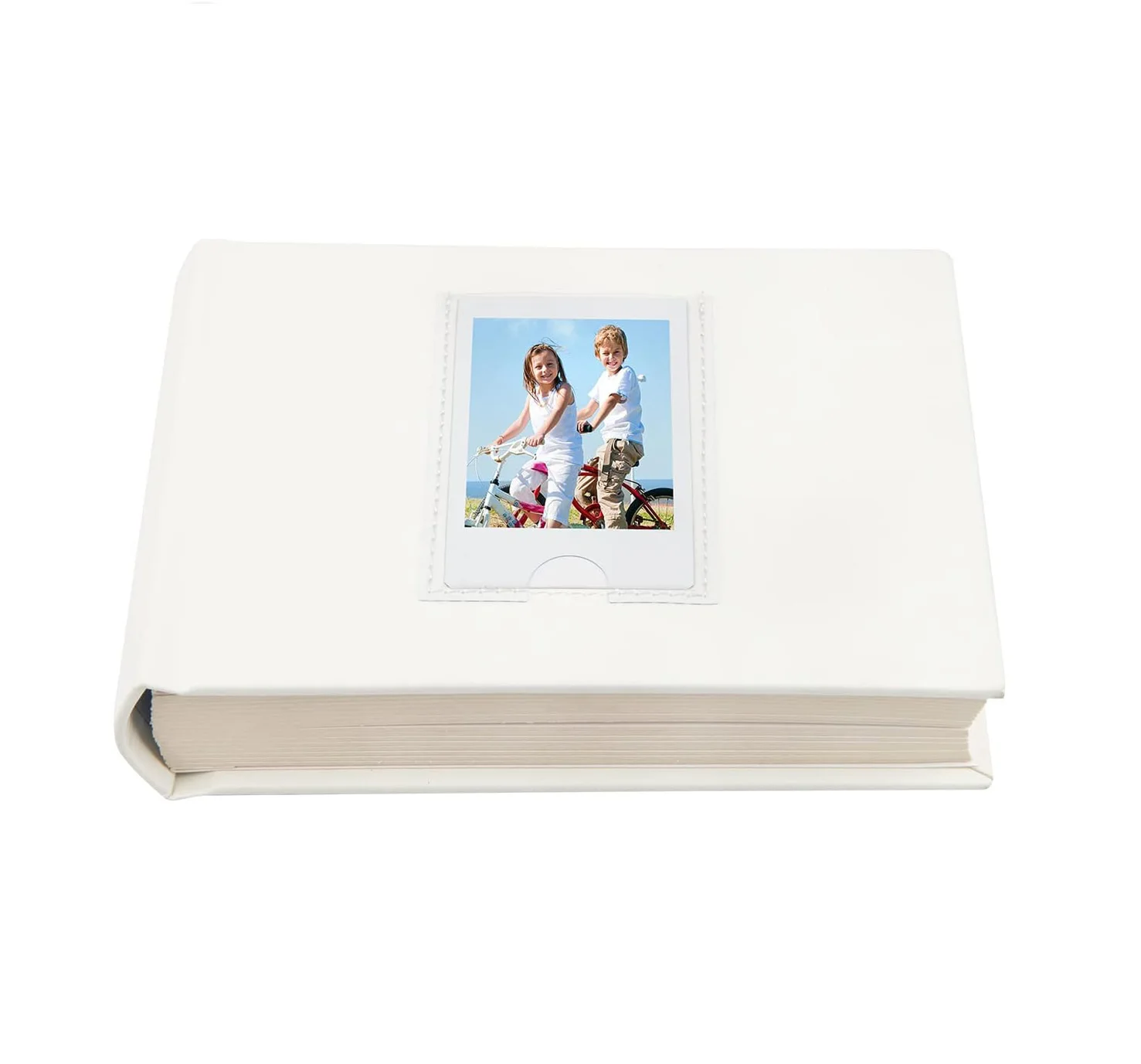 STAND WIDE 2x3 Photo Album with Writing Space for Instax Mini Camera 64 Pockets Leather Cover Album Photo