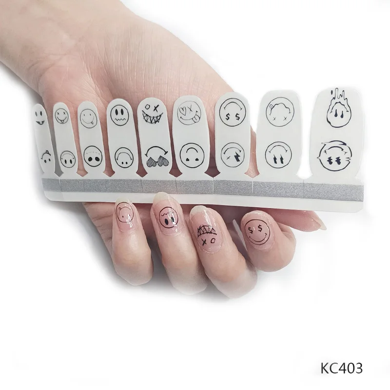 Hot selling Nail Wraps Non-toxic Popular Special Pattern New Nail Polish Real Gel Marble Nail Wraps