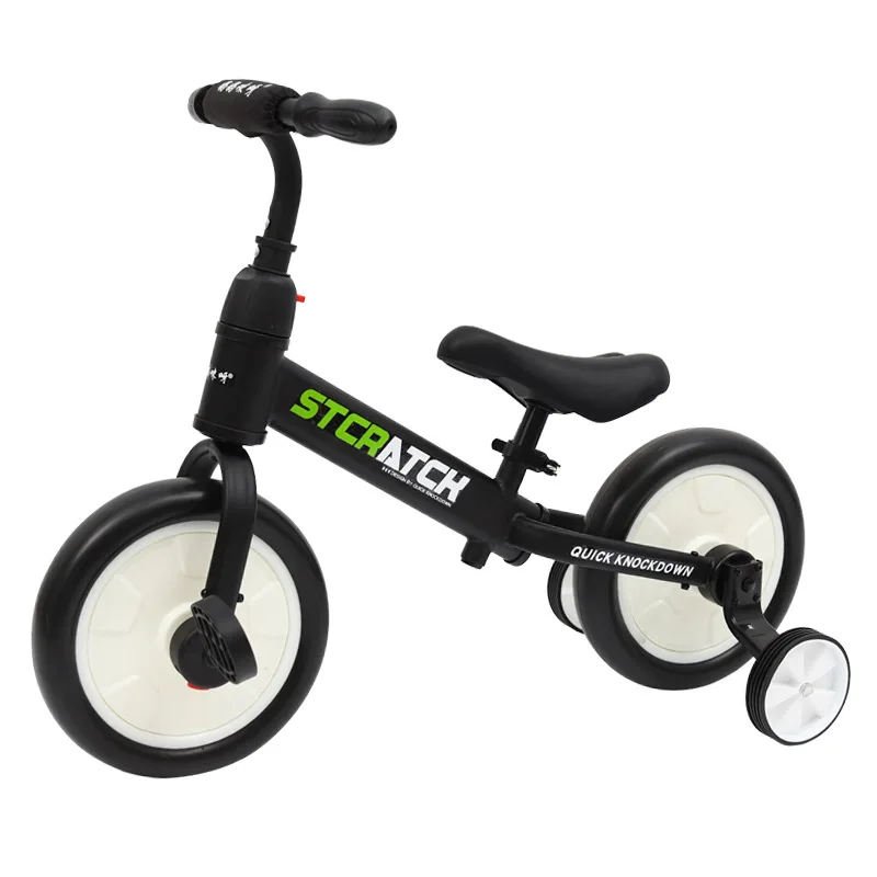 China factory 4 in 1 outdoor plastic baby tricycle,  balance bike sliding bike sit on car, with training wheel  wholesale price