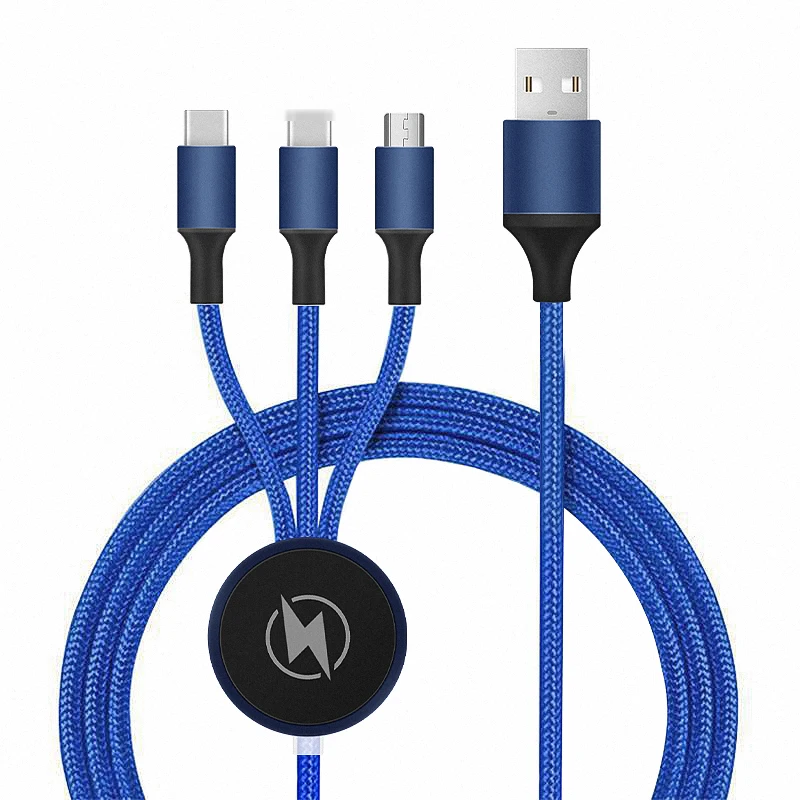 Заводская цена 1 2 м 5 в светодиодный логотип многофункциональный USB-кабель для зарядки мобильного телефона зарядный кабель Micro USB iPhone и USB-C