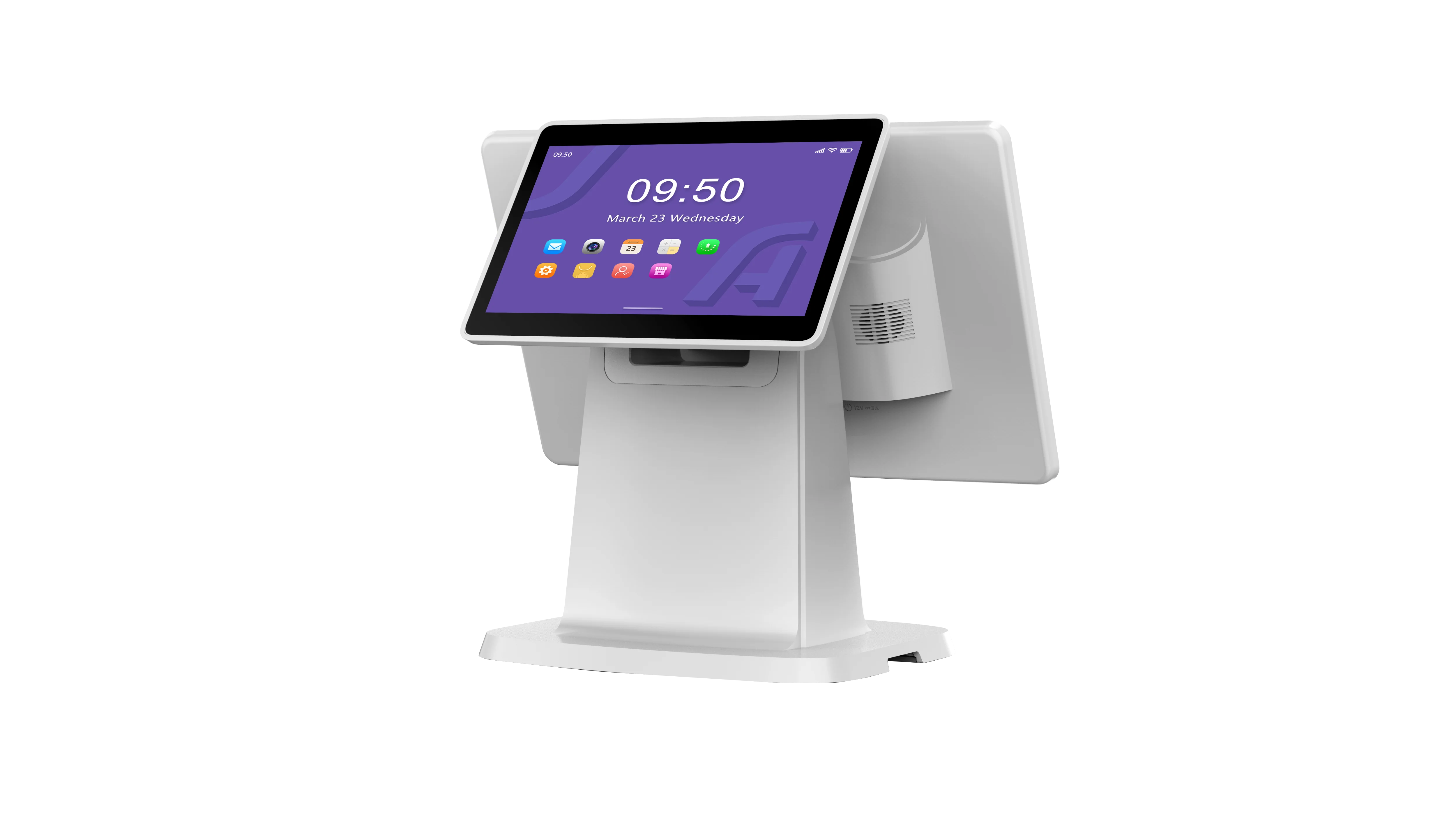 Point of Sale Dual Screen Windows10 True Flat Touch Screen Desktop Pos Grocery Cash Register