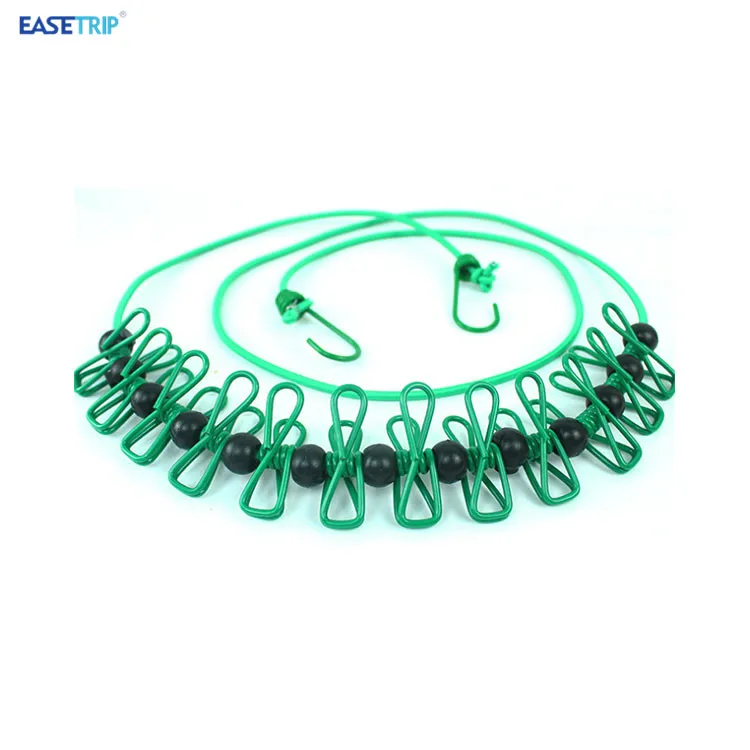 Outdoor Travel Elastic Retractable Clothesline Drying Rope Camping Bunnings Clothesline Wire