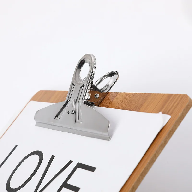 Reusable ECO-Friendly Vintage Writing Menu Wood Folder Metal Custom Wooden Clear Mini Exam Pad Nurse Clip Board with Storage