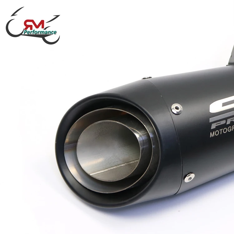 Universal Stainless Steel Muffler Silence exhaust pipe for SC Project Motorcycle Scooter  Motocross Parts Motor