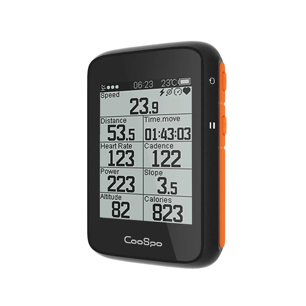 COOSPO Bluetooth and ANT+ GPS Cycling Computer with Heart Rate Monitor and Cadence Display