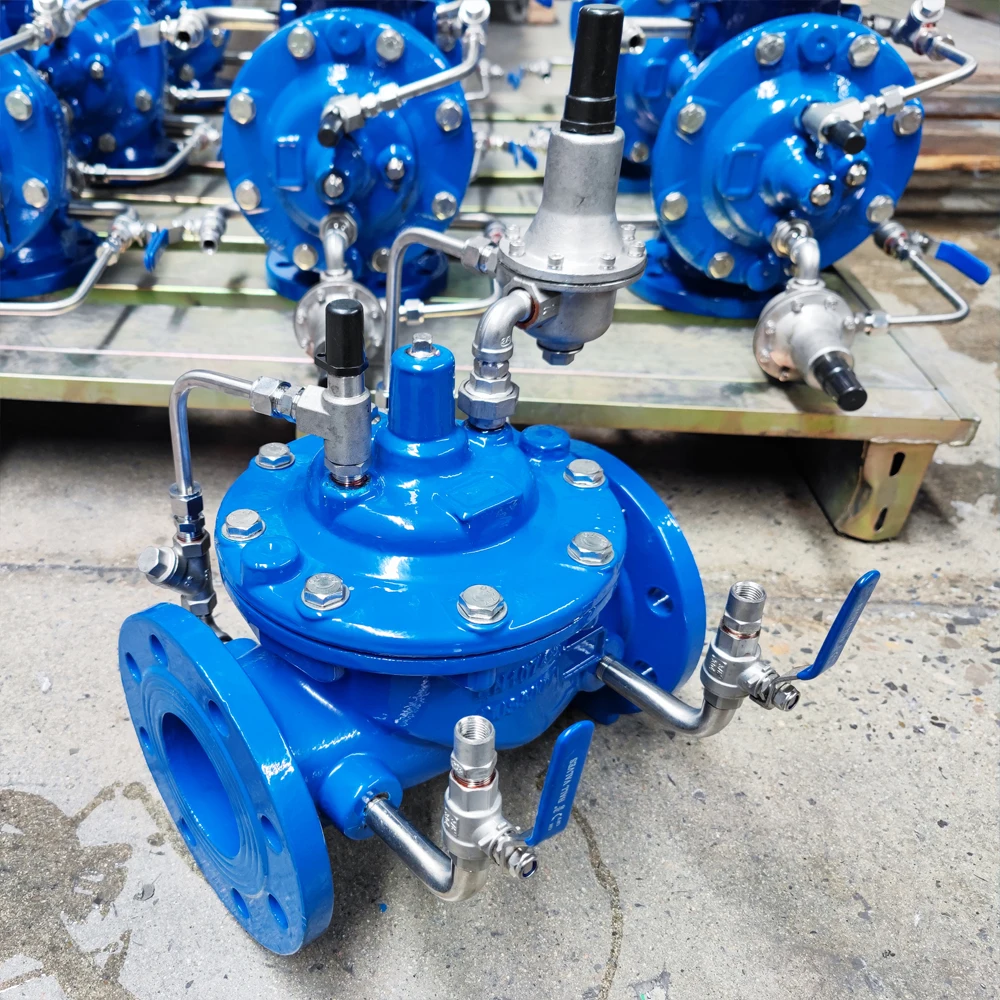 100X PN16 WCB pressure relief releasing valve hydraulic	 pressure reducing valves control valve