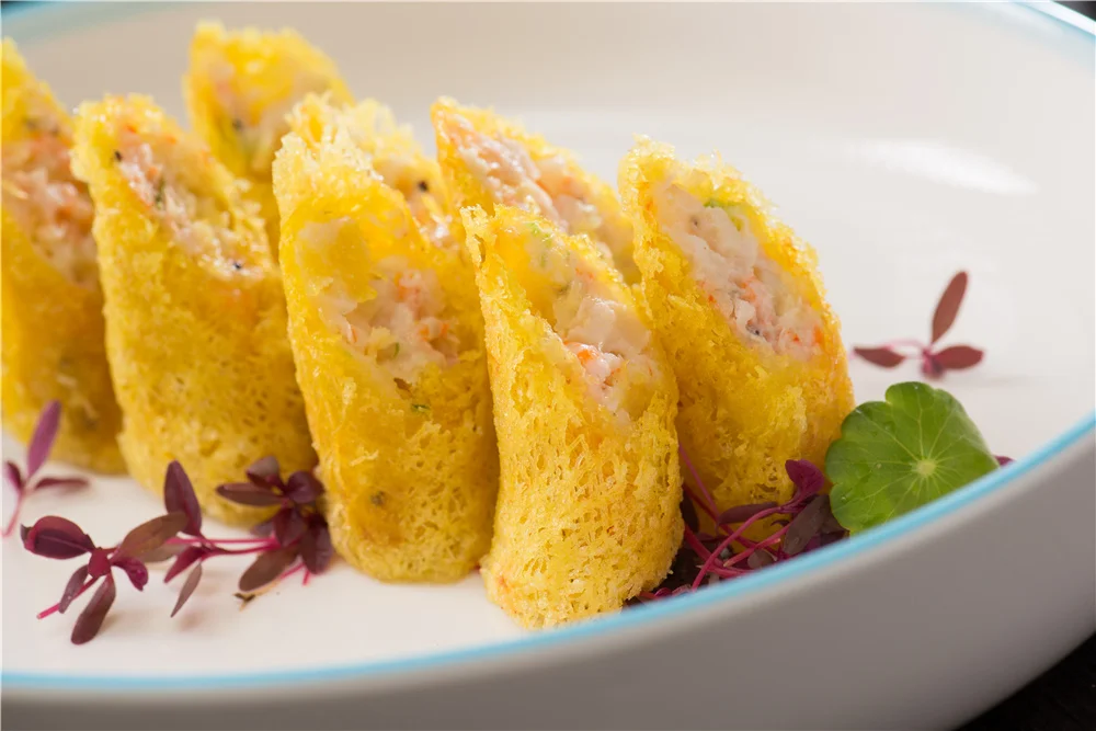 China Supply Healthy Sea Food OEM IQF Skinless Frozen Shrimp Antarctic Mini Spring Rolls, Krill Roll