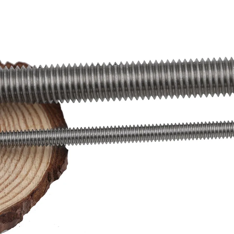 Carbon steel galvanized length 1m 2m 3M threaded rod din975 full thread lead screw stainless steel thread rod
