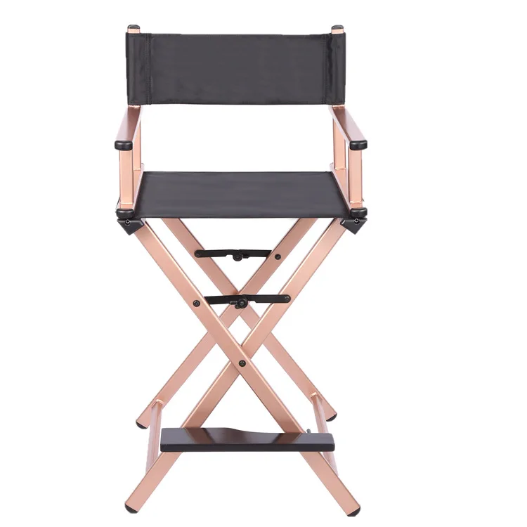 Best Ranking Folding Tall Aluminium Custom Make Up Directors Cosmetic Chairs Portable Director Artist Makeup Chair