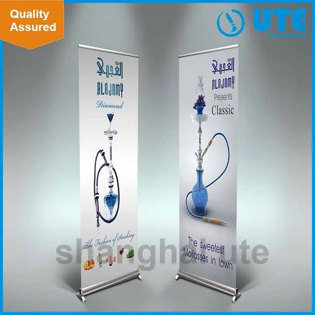 Custom Aluminum Roll Up Retractable Scrolling Pop up Stand Banner for Advertising Promotion Exhibition
