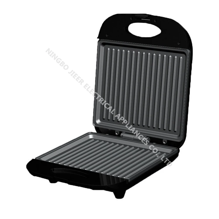 Non-Stick Breakfast Machine Shape Cooking Commercial Home Replaceable Plates 4 Slices Press Grill Panini Waffle Sandwich Maker