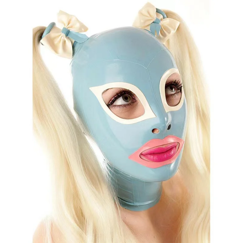 bdsm k9 sex toy role play queen femdom cover latex mask fetish bondage latex cover for sex toys