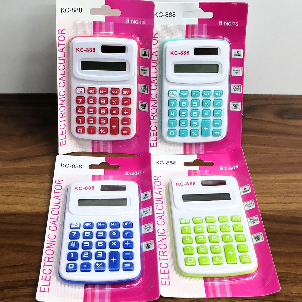 Best wholesale Cheap 8 digits colorful mini pocket Calculator electronic General Purpose Calculator