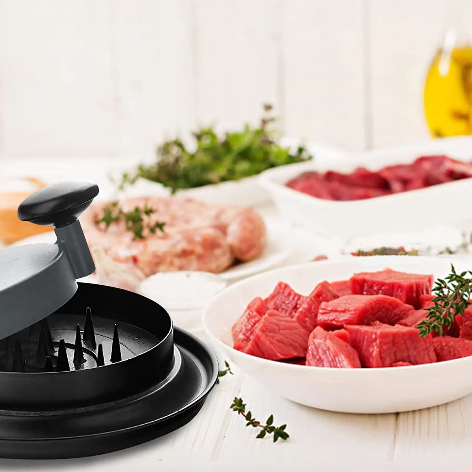 Shred Machine Chicken Shredder Claws Easy to Use,Meat Shredder Tool with Handle and Non-slip Base Quick Safe Shred Machine