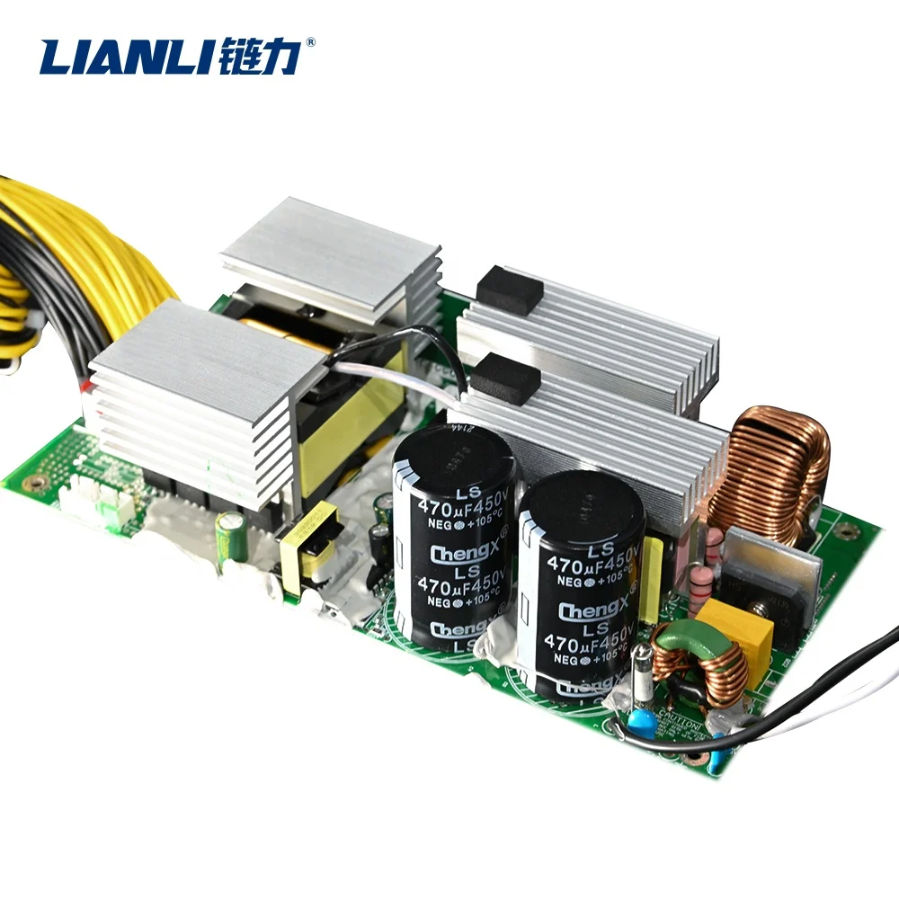 Power Supply 24v Lianli low noise high power supply 2500W 8gpu rig server case psu