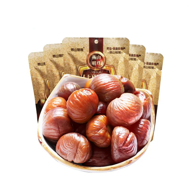 2020 New Organic Sweet Shelled Cooked Chestnut Snack