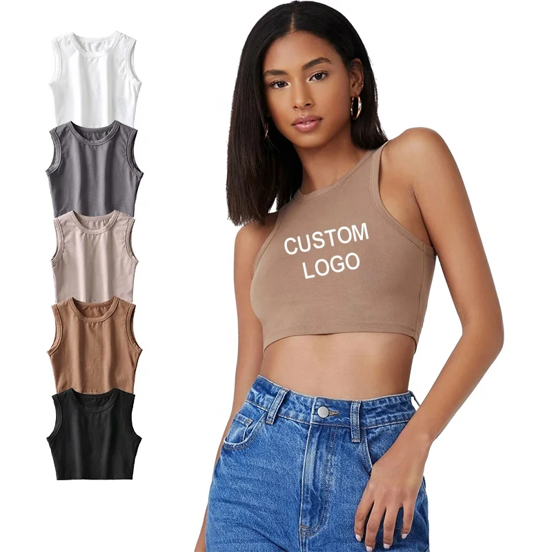 Summer Sexy Tops 2021 Tank Tops Ladies Multicolor Sleeveless Cotton Tank Top dress Fitness Women