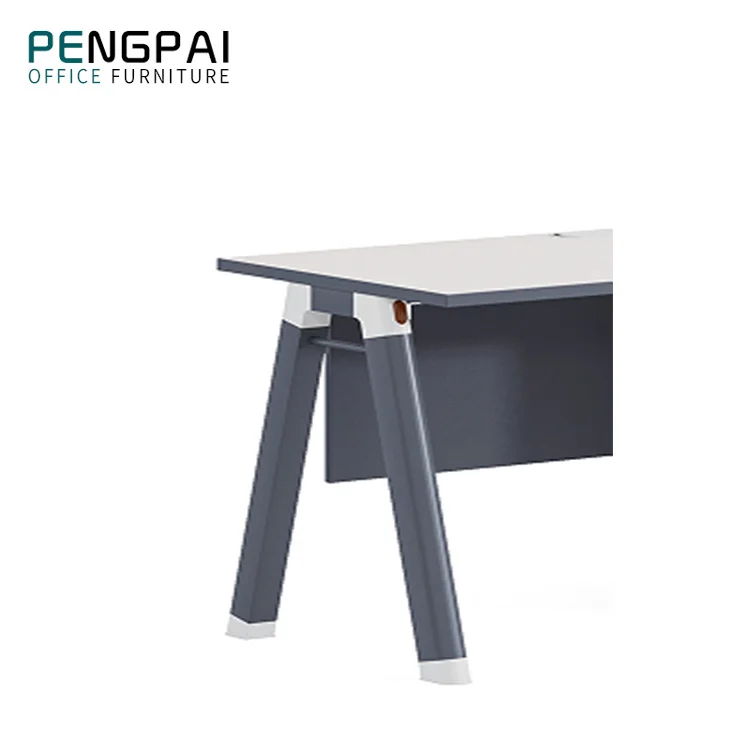 Modern Design Wooden Cheap V-shaped Feet Employee Office Furniture Table Computer Small Office Table Administrative Office Table