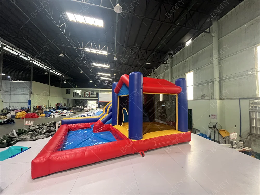Barry Commercial Bouncing Castle And Slide New Design Jumping Castle China Inflatable Water Bounce House With Pool
