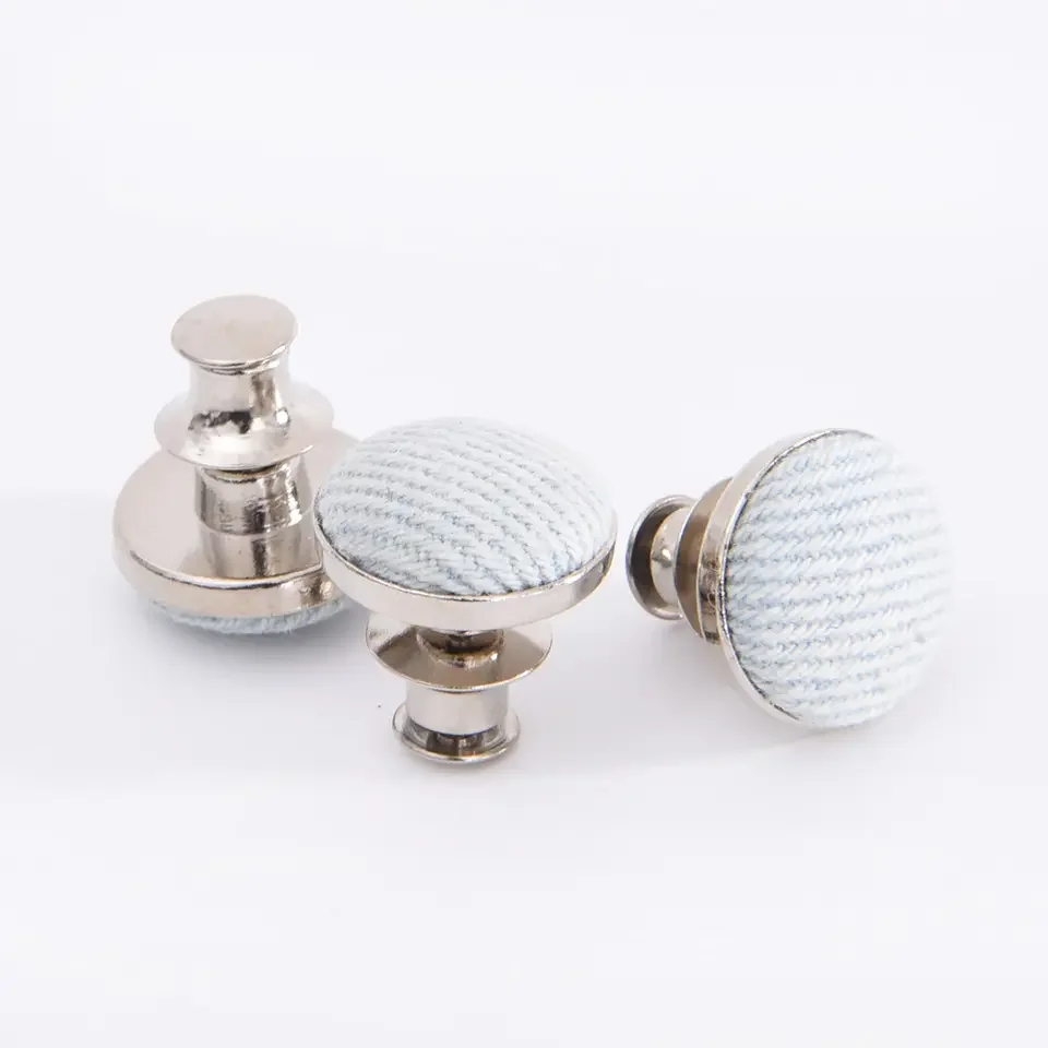 Fabric Cover Jeans Button No Sew Instant Button Adjustable Pants Buttons Kit