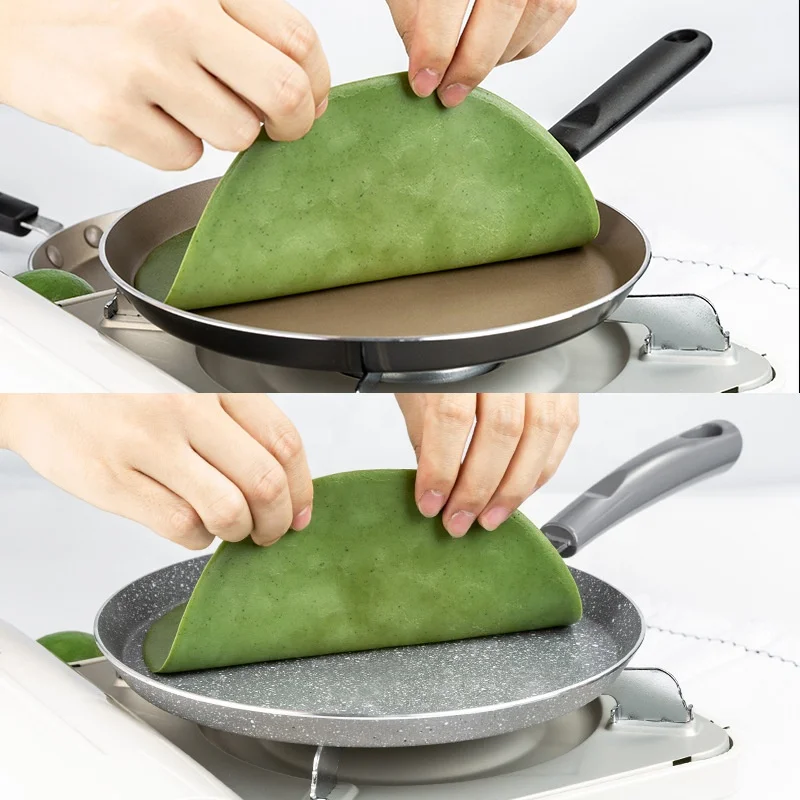 Алюминиевая антипригарная сковорода для пиццы dosa tawa pan 20 24 26 28 см с силиконовой ручкой и индукцией