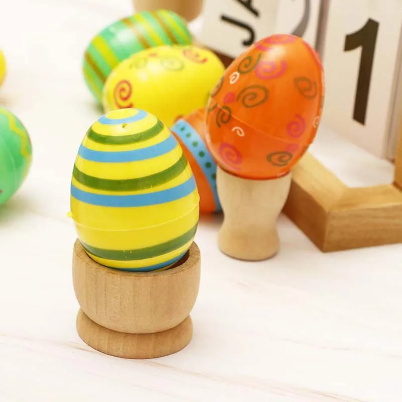 Easter Eggs Plastic Printed Fillable Easter Egg Party Favor Hunt Game Basket Stuffers Fillers Assorted Colors