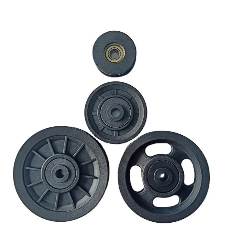 Plastic coated bearing pulley diameter 50mm 70mm 100mm 105mm 108mm nylon wheel other wheel