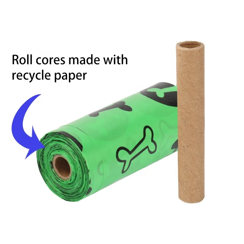 Custom Eco-Friendly Bio Degradable Dog bags Cornstarch Earth Compostable Biodegradable Poop Bags For Pet Poop