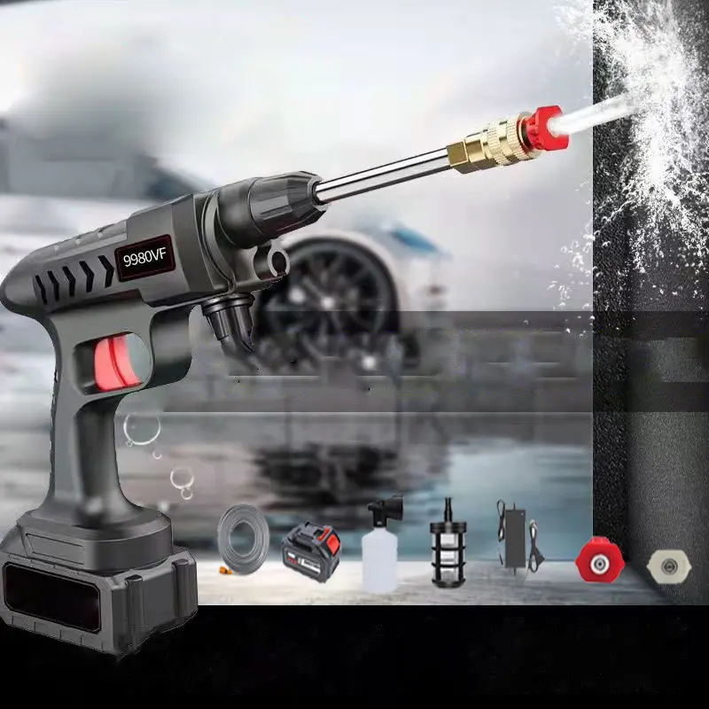 Factory Price High Quality Lithium Battery Car Washer Gun Portable Car Washer High Pressure Portable Car Washer