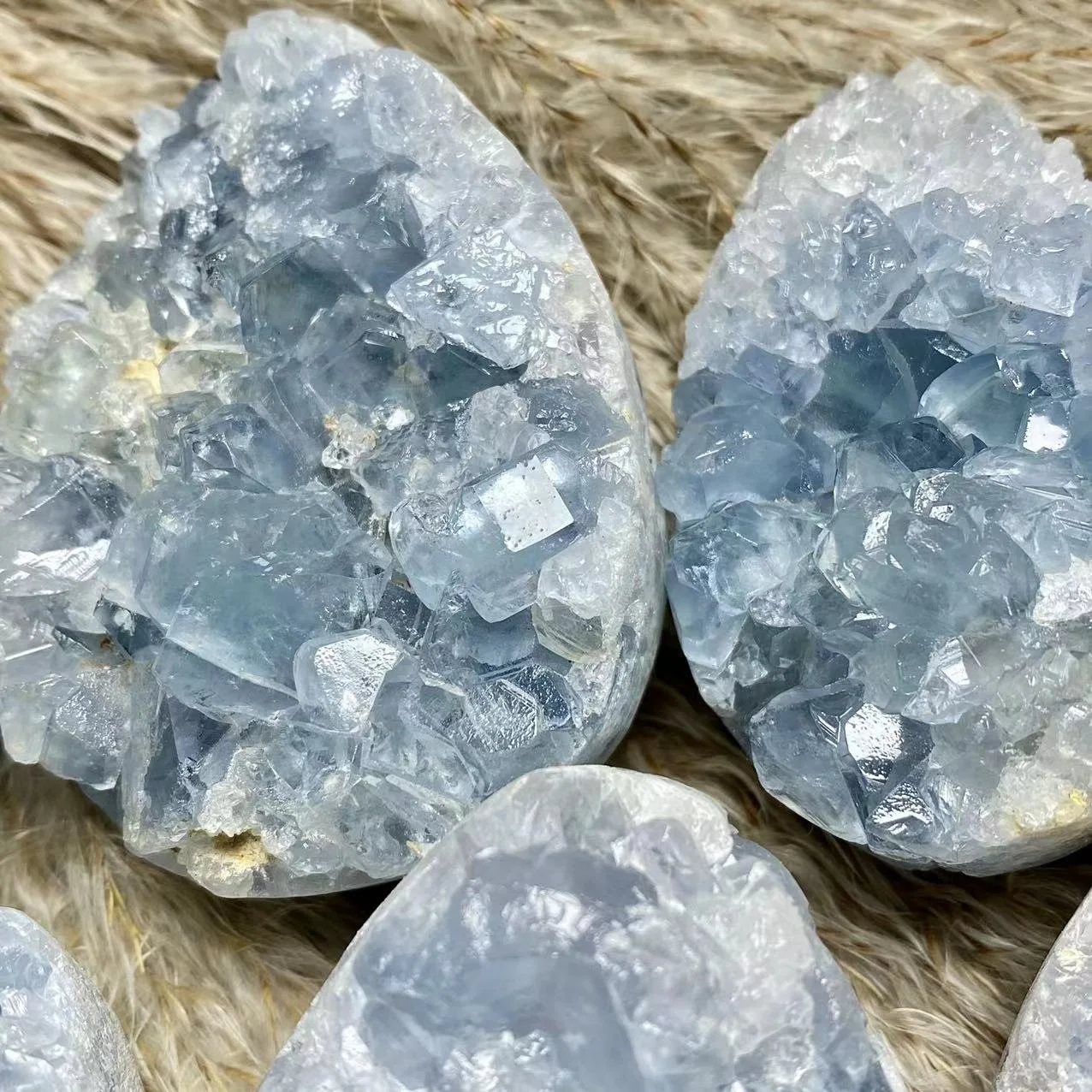 Wholesale Natural Celestite Cluster Specimen Gift For Crystal Mineral Lovers Reiki Healing Energy home decor