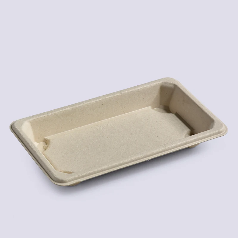 Biodegradable Sustainable Sugarcane Disposable Sushi Bagasse Food Container