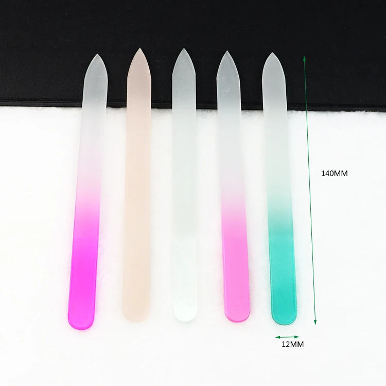 Ziri Factory Wholesale Manicure Nail tools Crystal Glass Nail Files 180/180 grit for Nail Art