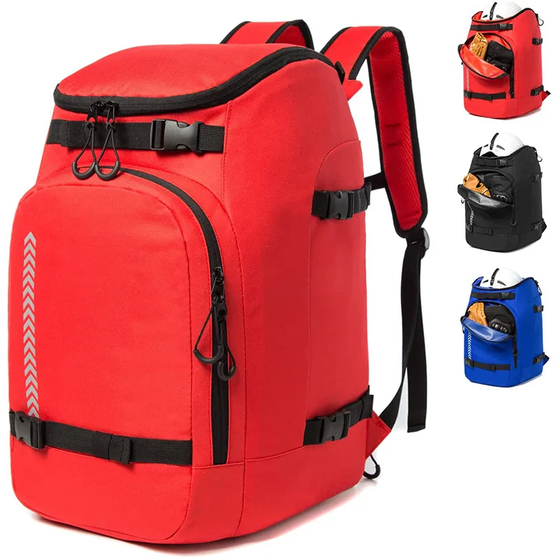 Factory Customized Ski boot bag 50L waterproof ski boot travel backpack high-capacity backpack