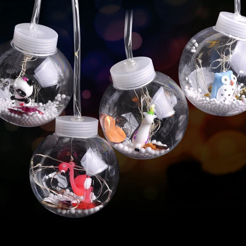 
LED Colorful Lanterns for Kids Christmas Outdoor Decoration Lighting Ball for Children Xmas Party Ornaments 