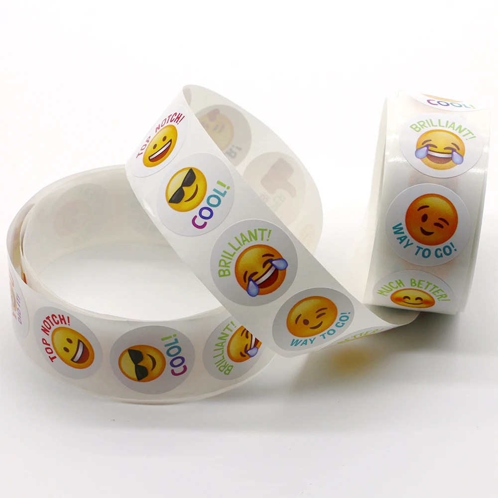 High Quality Round Sticker Label, Printing Machine Roll Sticker, Printed Adhesive Colorful Stickers for Packaging