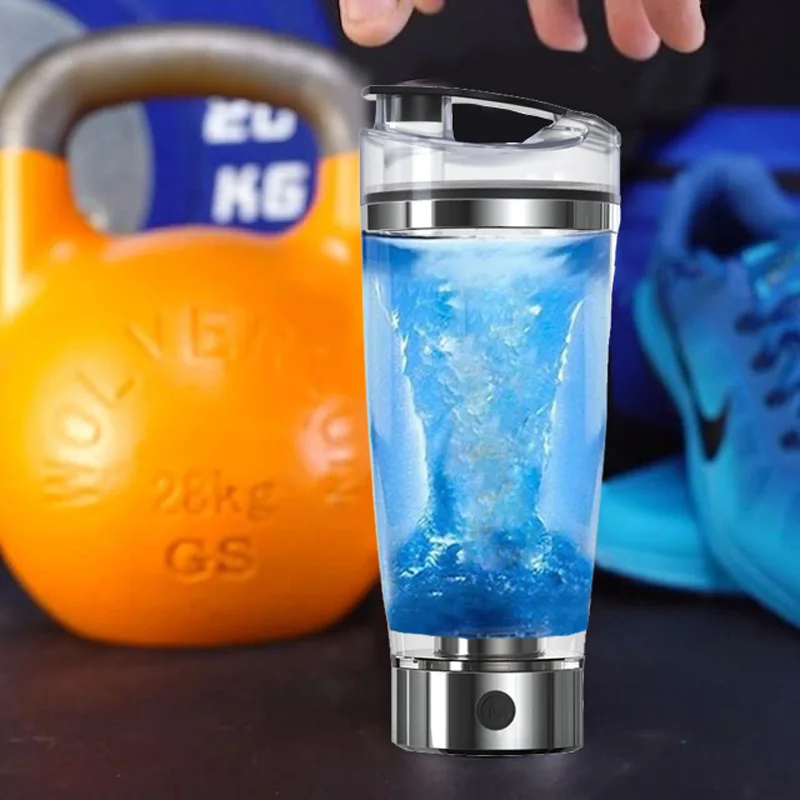 Интеллектуальный Перезаряжаемый USB шейкер с логотипом на заказ, 450 мл, Электрический шейкер для протеина С легким приготовлением напитков