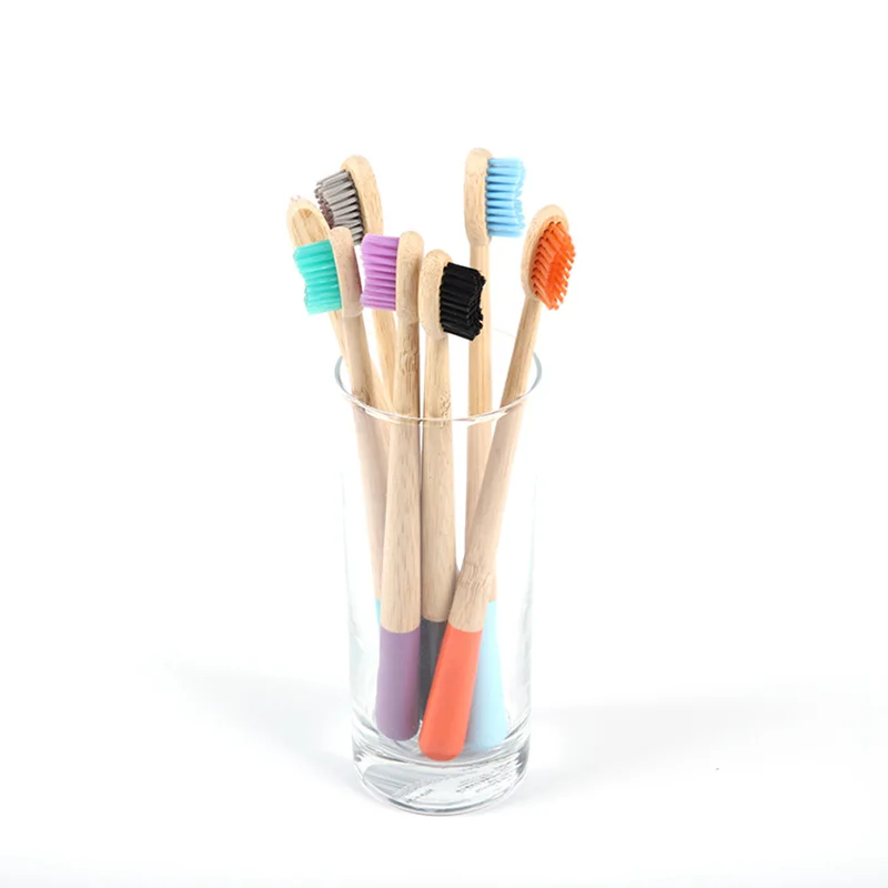 Wholesale Biodegradable Recyclable Natural Wood Toothbrush Adult Kids Soft Bamboo Toothbrush