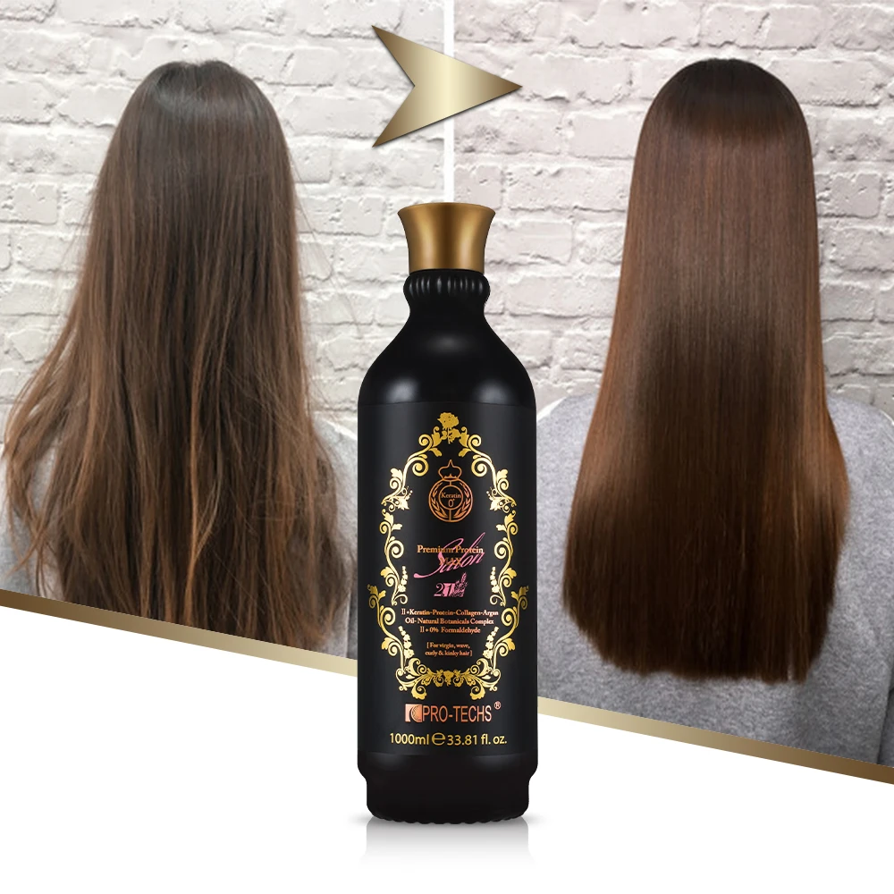 Custom Your Own Label Professional Salon Keratin Treatment 0+ Premium Protein MAX 1000ml Straightening Keratin Treatment