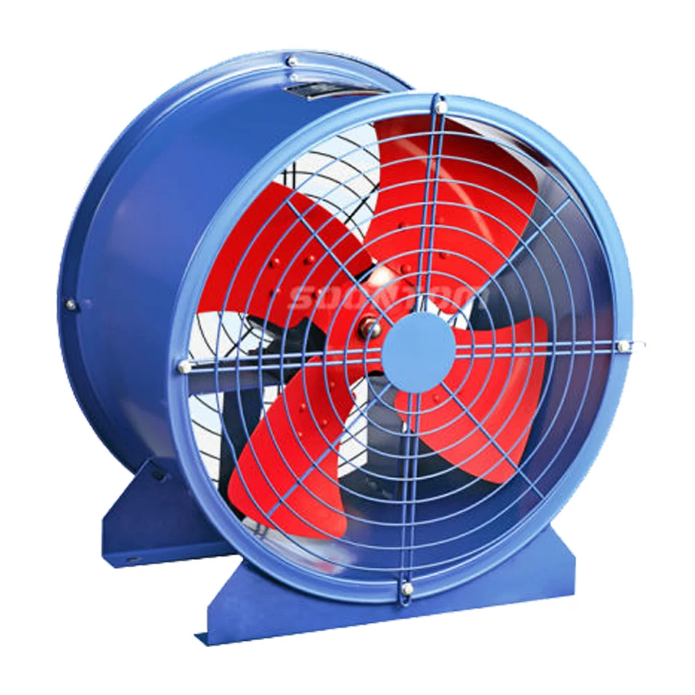 High Quality Solar Powered Ventilation Fan Manufacture Air Heavy Duty Axial Flow Fans