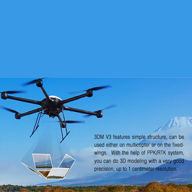 Наклонная камера 3DM V3 для построения карты и наблюдения