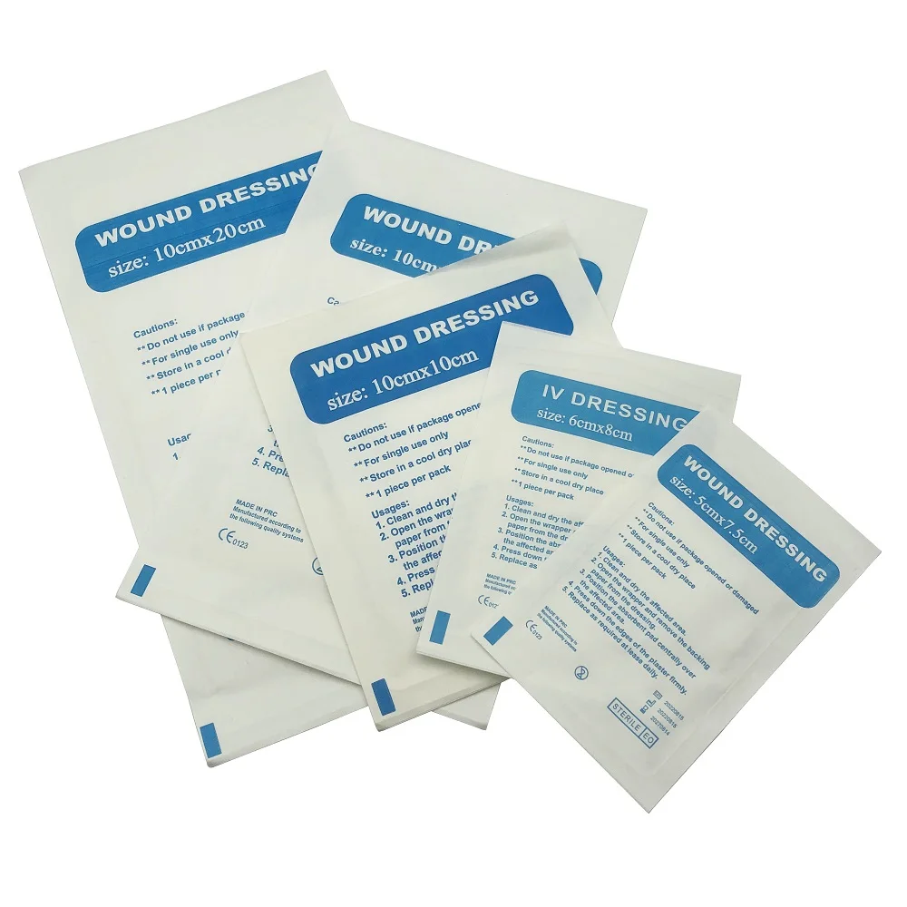 Medical Sterile Hydrogel Silicone White Adhesive Non Woven Medical Wound Dressing