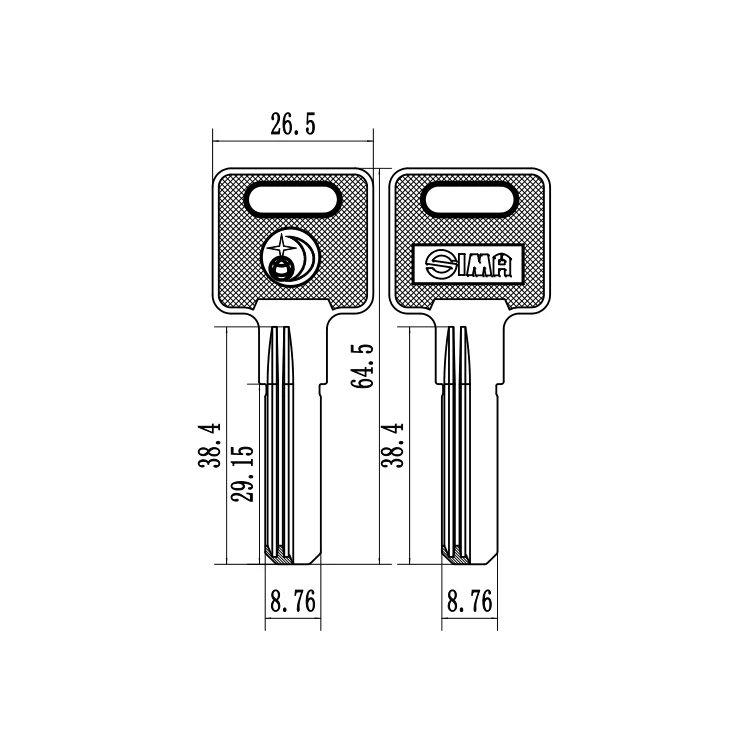 Types Of Universal Door Key Blanks Low Price Hot Sale Brass Door Locks Key Blanks